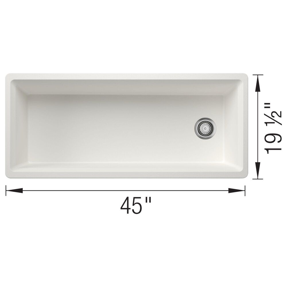 Blanco Inteos 45&quot; Undermount Single Bowl Kitchen Sink in White, , large