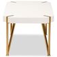 Baxton Studio Kassa Coffee Table in White and Brushed Gold, , large
