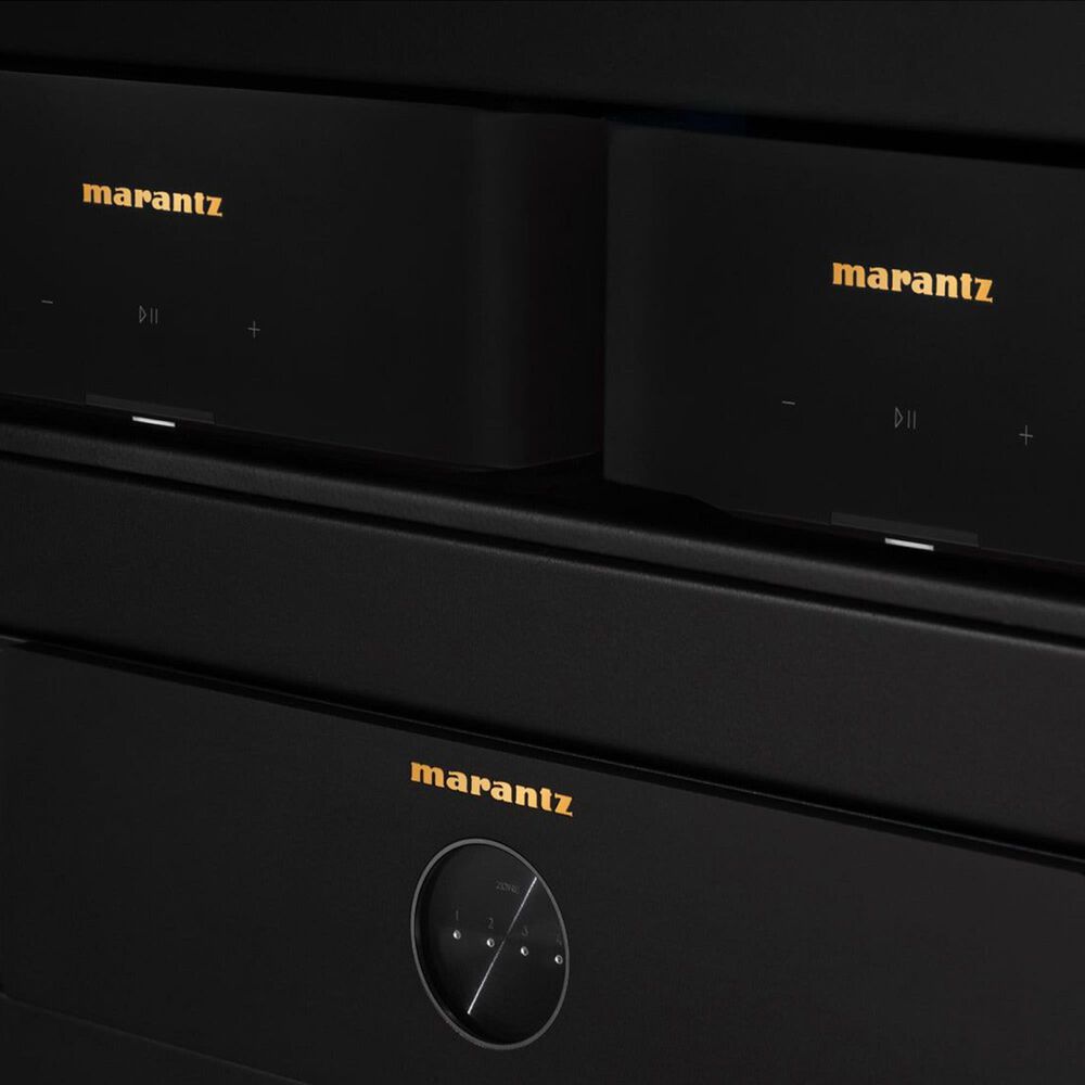 D &amp; M Audio Model M4 8-Channel Four Zone Distribution Amplifier in Black, , large