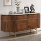 Pacific Landing Ortega 4-Door Sideboard in Natural, White and Brass, , large