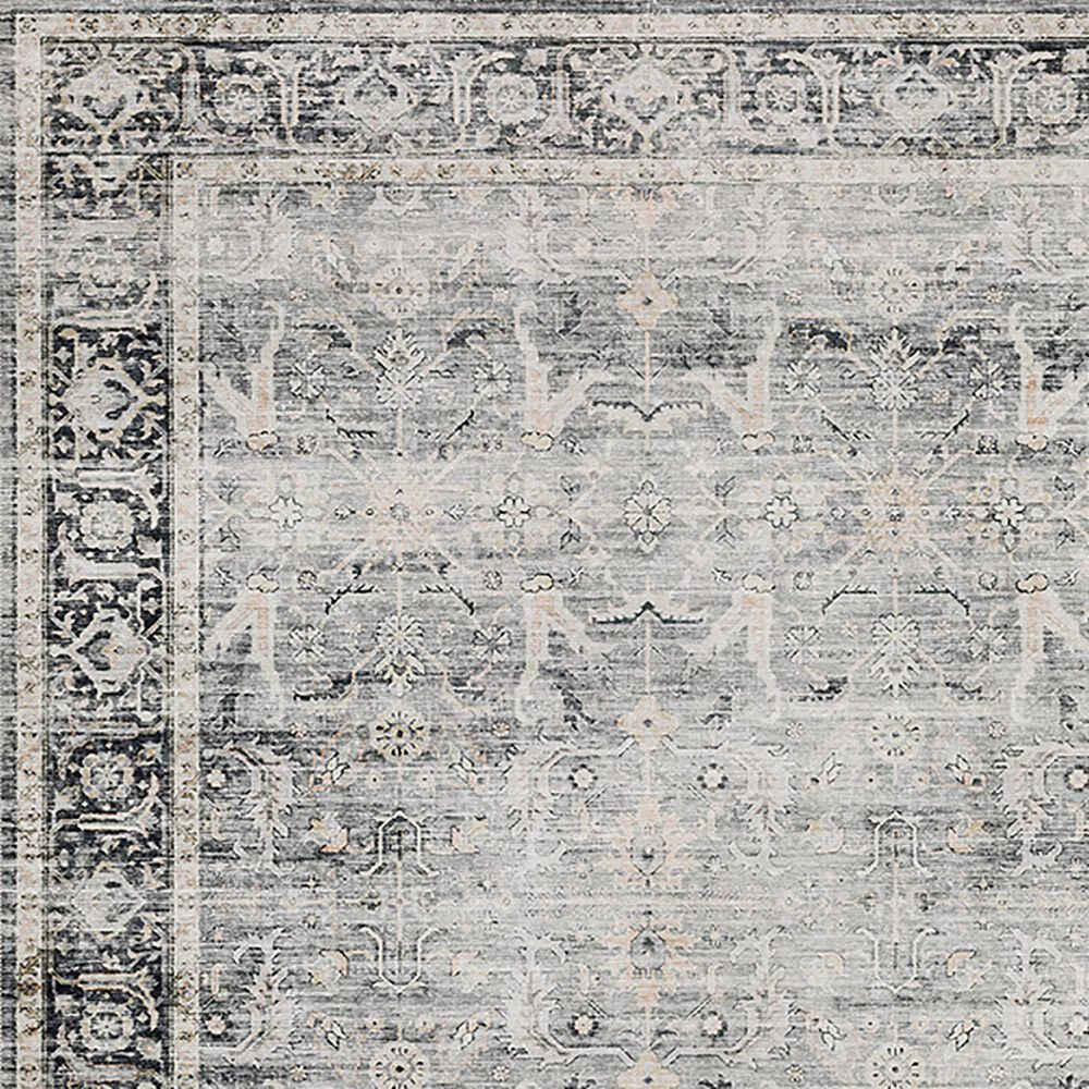 Oriental Weavers Charleston Distressed 2&#39; x 3&#39; Charcoal Area Rug, , large