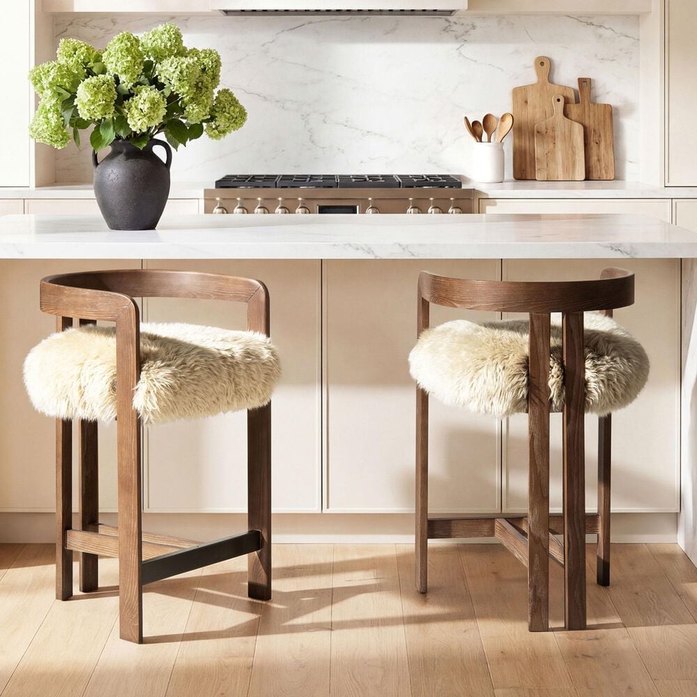Jennifer Taylor Home Millwick Counter Stool in Natural Blonde, , large