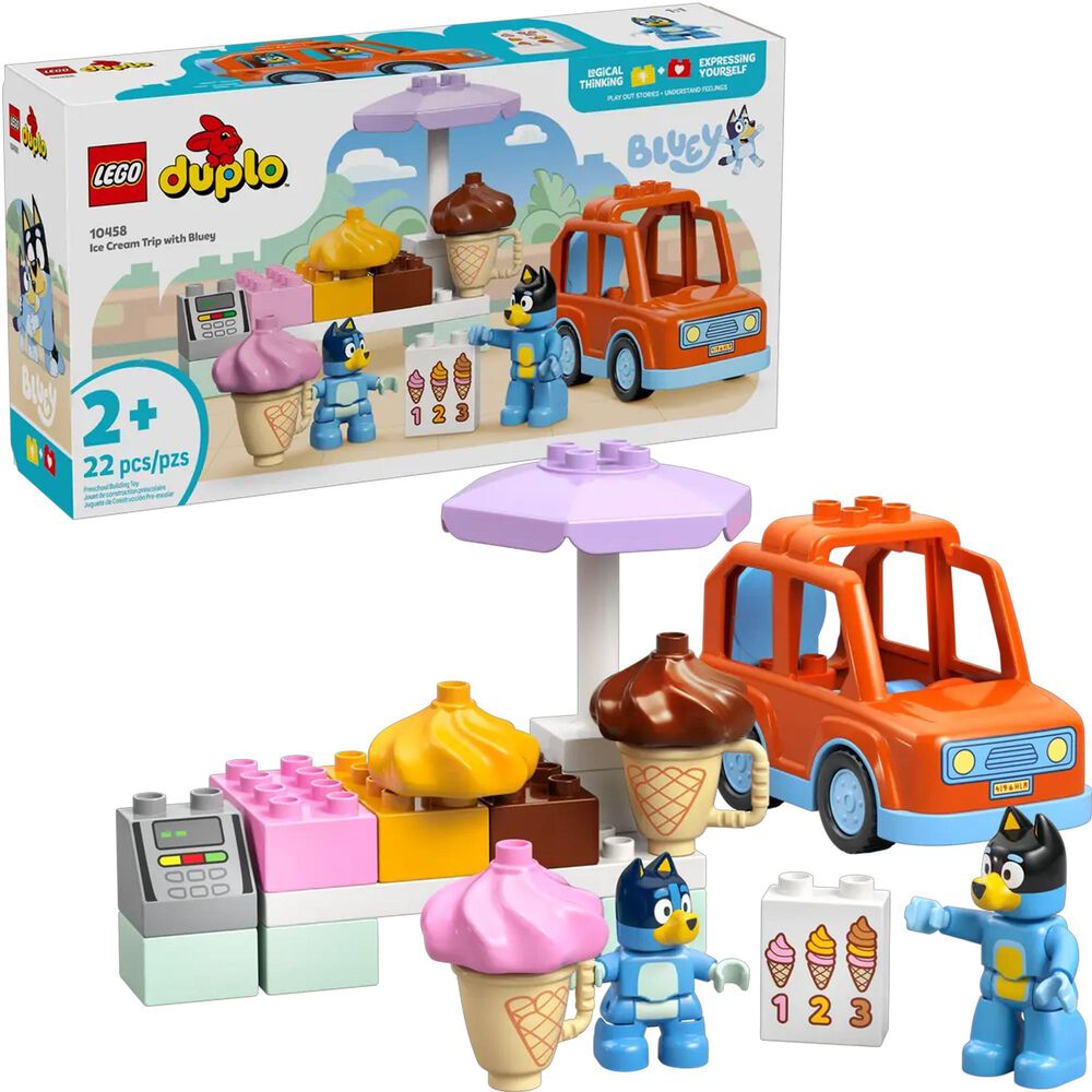 LEGO Ice Cream Trip with Bluey Building Set in Multicolor, , large