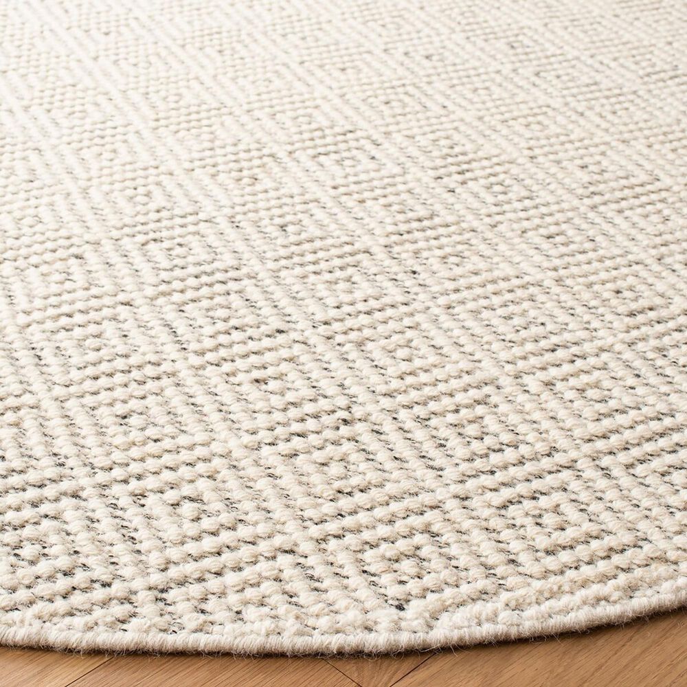 Safavieh Natura NAT503A 7&#39; Round Ivory and Light Grey Area Rug, , large