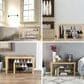 Timberlake Lavish Home 3 Tiers Bamboo Shoe Rack Bench in Bamboo, , large