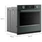 KitchenAid 5 Cu. Ft. Smart Electric Single Wall Oven with Intelligent Cooking Camera in Juniper, , large