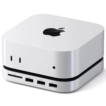 Satechi Mac Mini M4 Stand and Hub with SSD Enclosure in Silver, , large