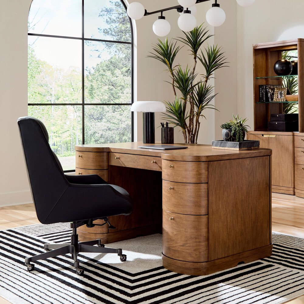 Riva Ridge Caden Executive Desk in Spiced Caramel, , large