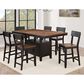 Steve Silver Bermuda Counter Stool in Black and Dark Acacia, , large