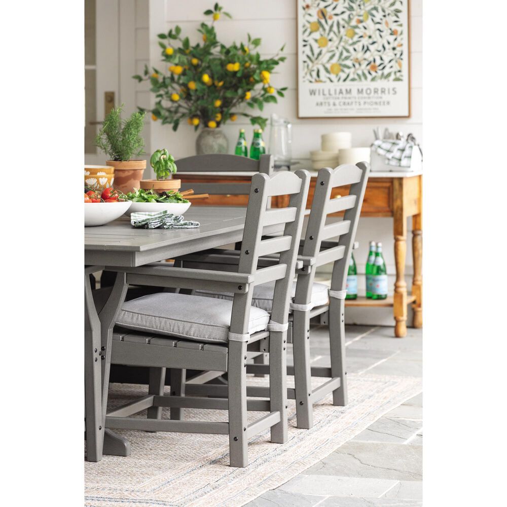 Ashley Visola Dining Chair with Cushion in Gray - Set of 2, , large