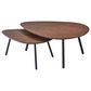 Adesso Hendrix Nesting Coffee Table in Walnut and Black, , large