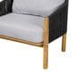 Hearth and Haven Grotta Outdoor Club Chair with Light Teak Frame in Gray (Set of 2), , large