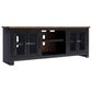 Ashley Wildenauer 76" TV Stand with Electric Infrared Fireplace in Rich Brown and Warm Satin Black, , large
