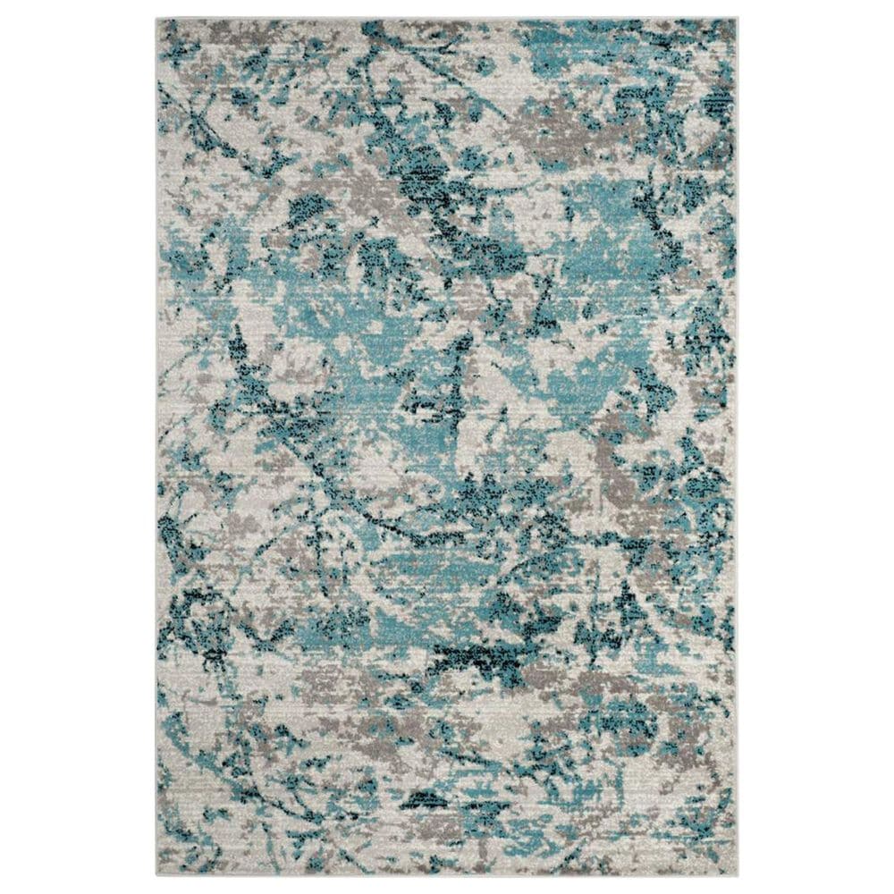 Safavieh Skyler SKY186M 6" x 9" Blue and Ivory Area Rug, , large