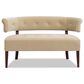 Jennifer Taylor Home Jared Bench Settee in Fawn Brown Velvet, , large