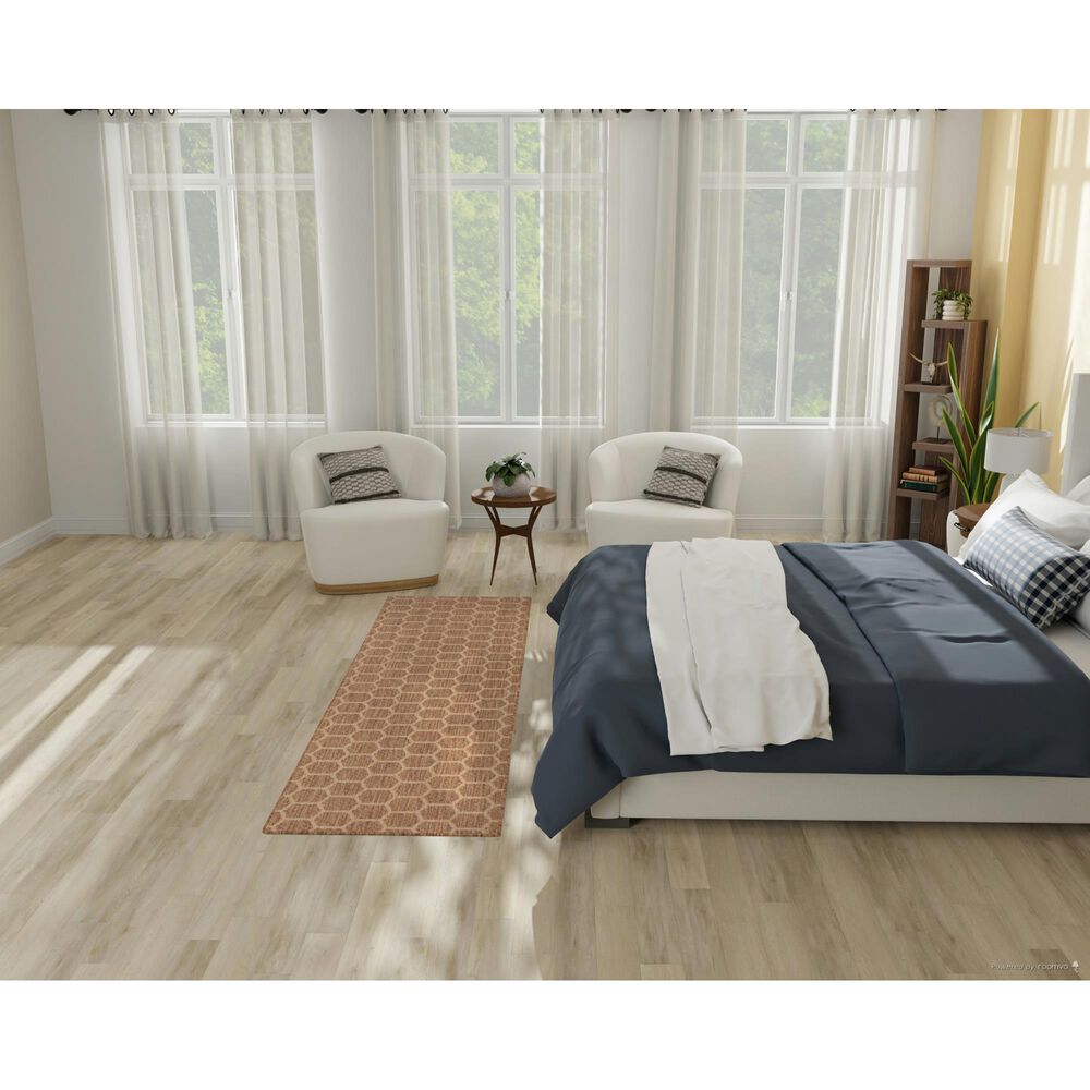 Nourison Twist Reversible 2&#39;2&quot; x 8&#39; Natural Indoor/Outdoor Runner, , large