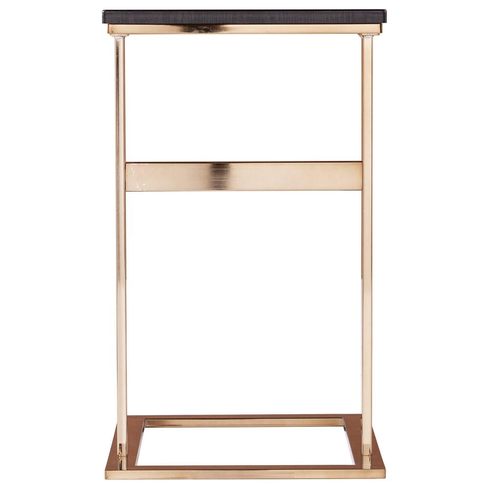 Southern Enterprises Rindland C-Table in Black and Champagne, , large