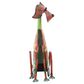 Maple and Jade Eclectic Dog Garden Sculpture in Red, Blue, Pink, Green and Yellow, , large