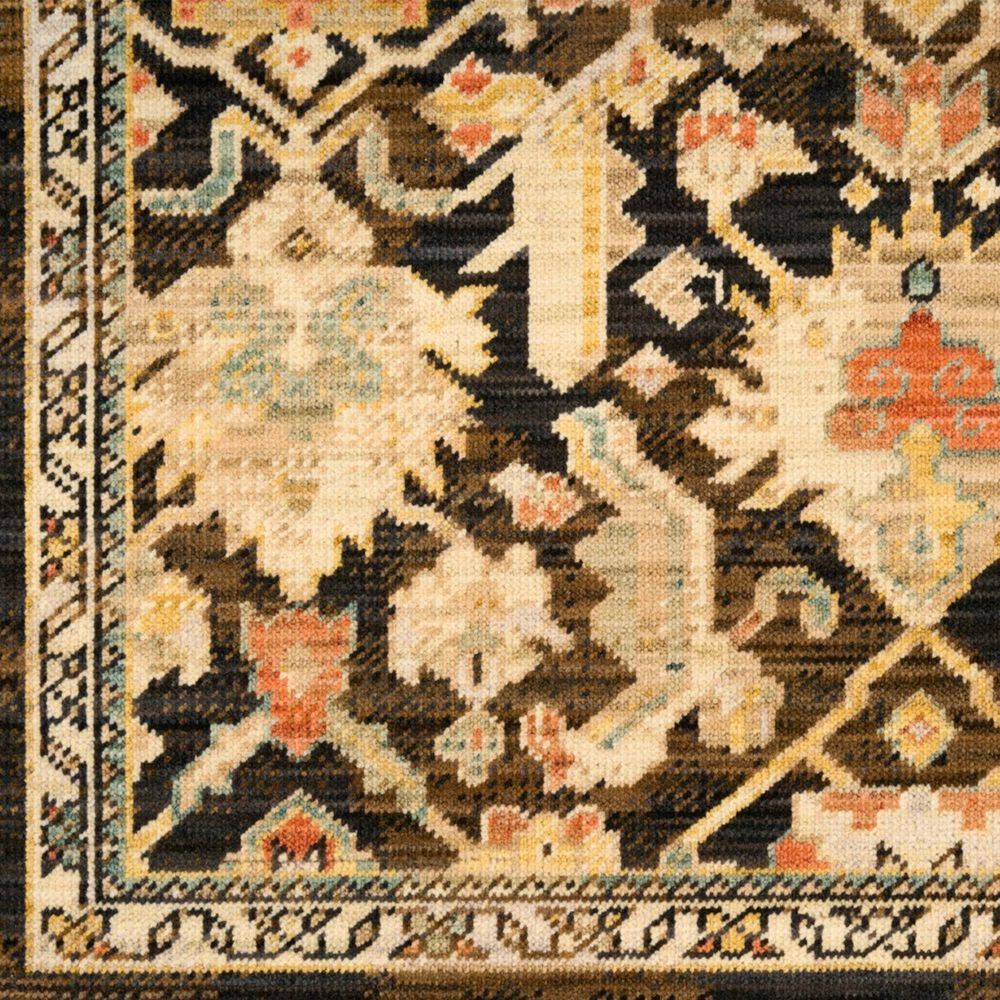 Nourison Antique Bloom Mocha and Multicolor 8' x 10' Area Rug, , large