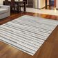 Radici USA Bellissima Striped White 6" x 9" Area Rug, , large