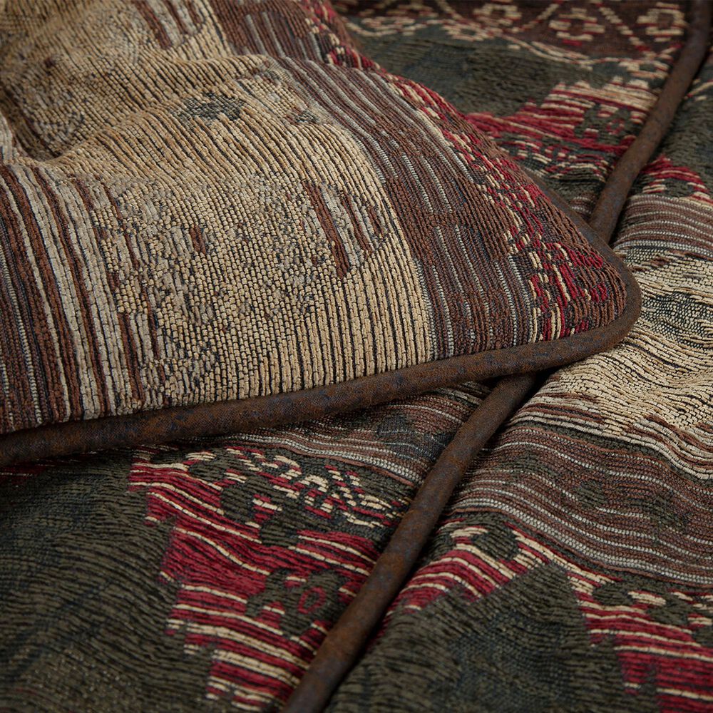 HiEnd Accents Sierra 7-Piece Full Comforter Set in Red, Brown and Tan, , large