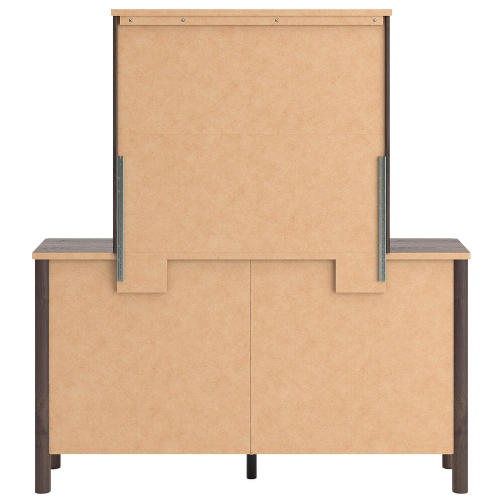 Ashley 5-Piece Queen Panel Platform Bedroom Set in Rich Brown, , large