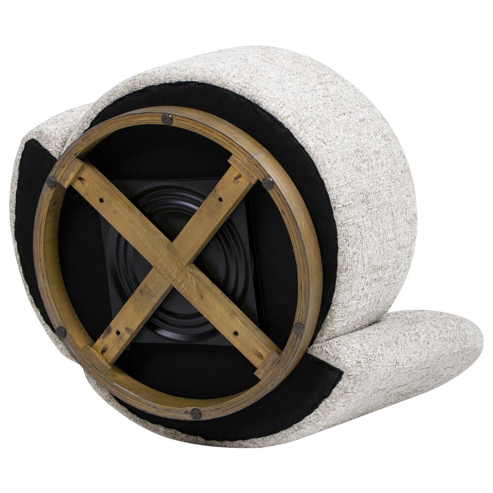 Jennifer Taylor Home Duo Left Arm Facing Swivel Accent Chair in Multi-Greige Beige, , large