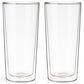 True Walled Pint Glasses in Clear (Set of 2), , large