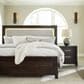 Ashley Neymorton California King Panel Bed in Dark Grayish Brown, , large