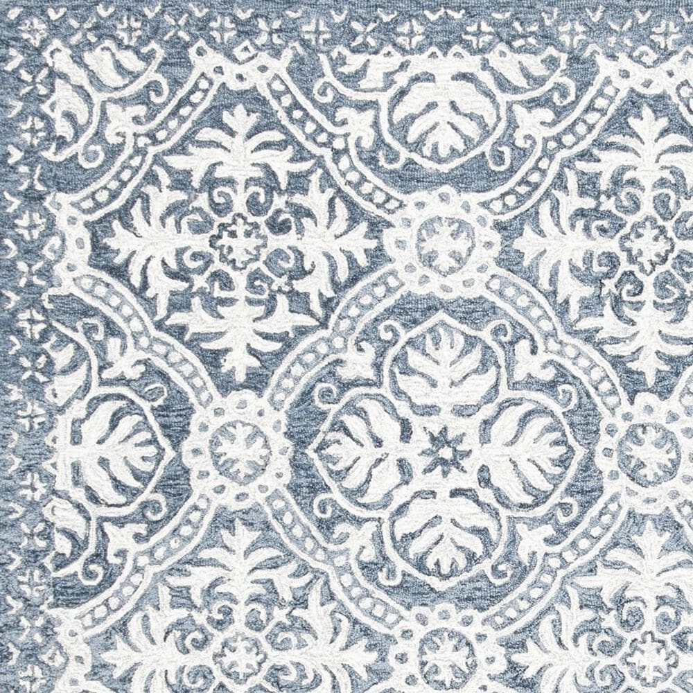 Safavieh Micro-Loop MLP606M 4&#39; x 6&#39; Blue and Ivory Area Rug, , large