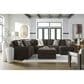 Ashley Midnight-Madness Oversized Accent Ottoman in Chocolate, , large