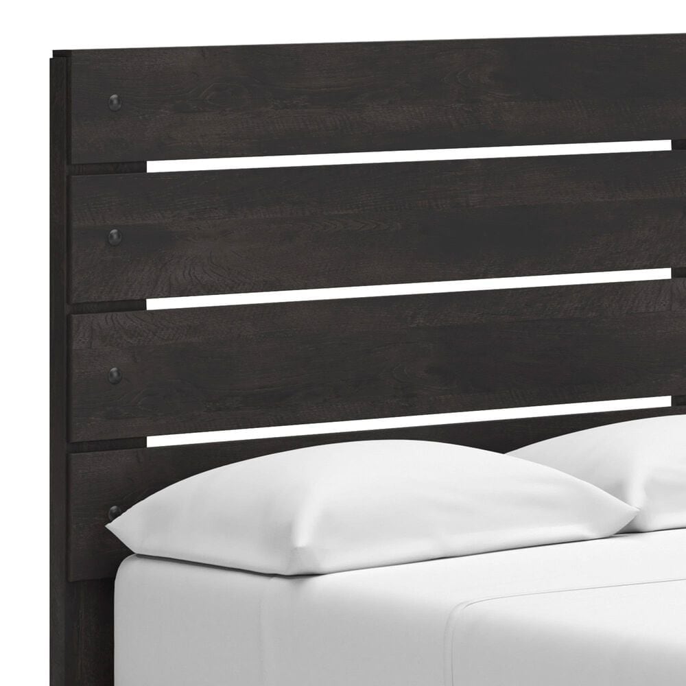 Ashley Hollivern Full Panel Bed with Storage in Dark Gray, , large