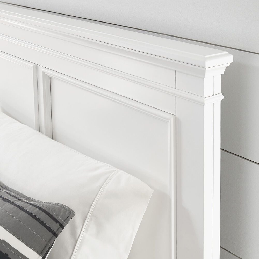 Ashley Fortman Twin Panel Bed in White, , large