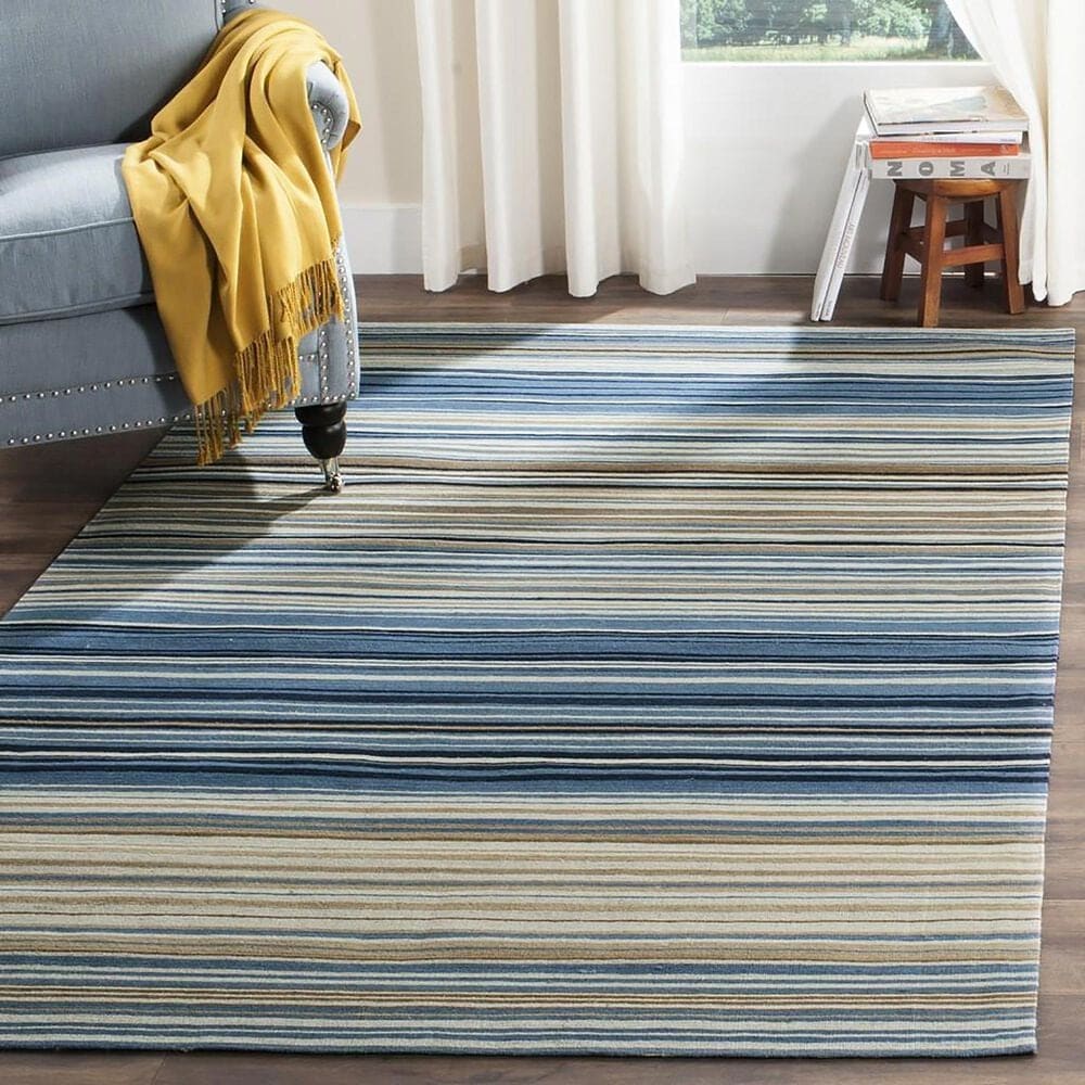 Safavieh Marbella 9&#39; x 12&#39; Blue and Multicolor Area Rug, , large