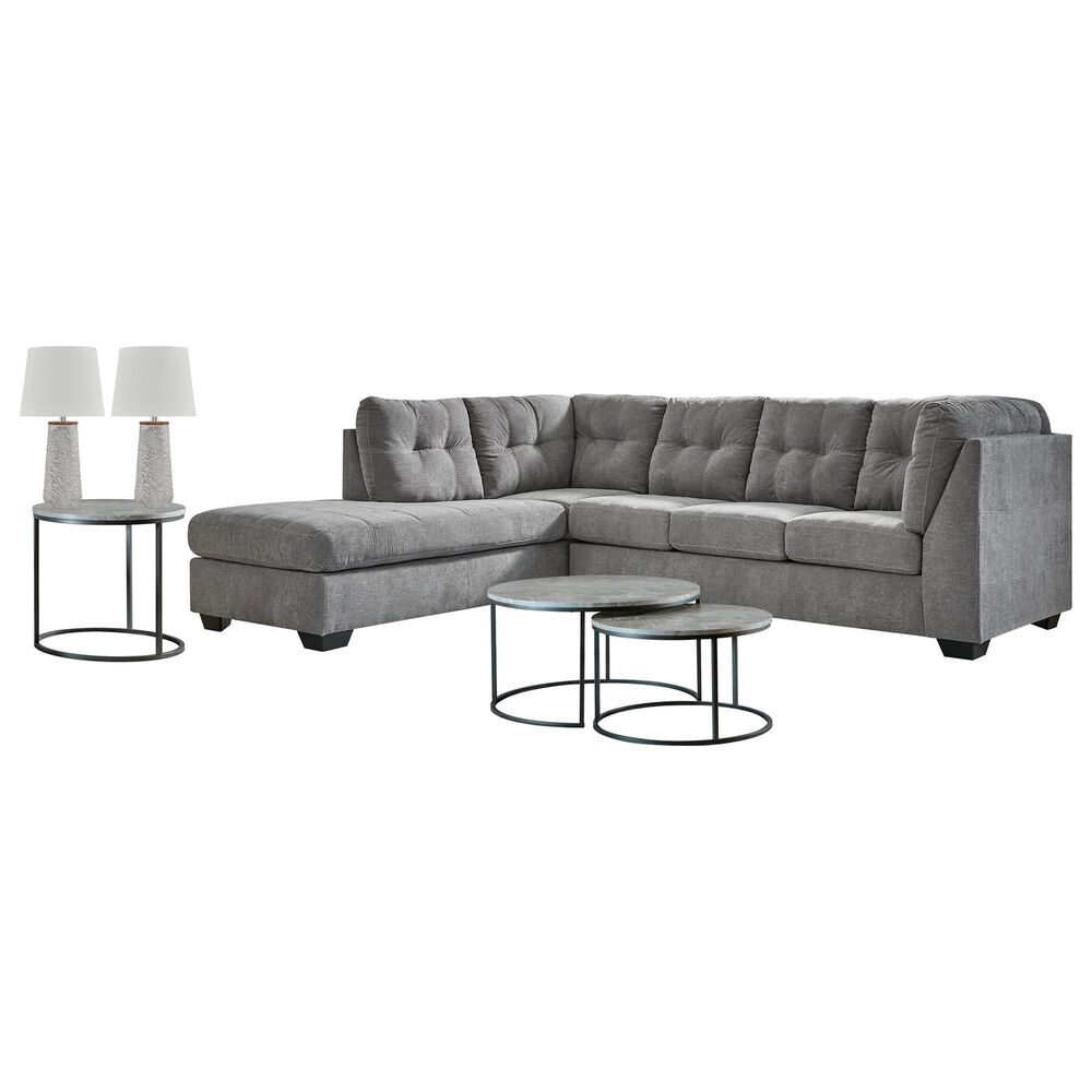 Ashley 5-Piece Living Room Setin in Gray, , large