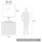 Golden Lighting Duncan 2-Light Bath Vanity in Matte Black and Matte White, , large