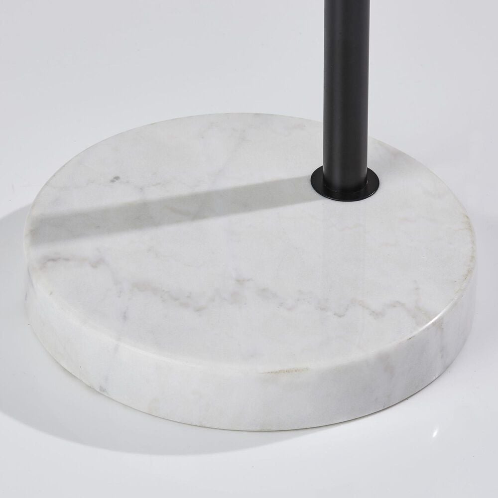 37B Astoria Arc Lamp in Black and White Marble, , large