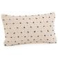 Accents DeVille 12" x 22" Lumbar Throw Pillow with French Knots in Ecru, , large