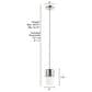 Hunter Station 1-Light Mini Pendant in Brushed Nickel, , large