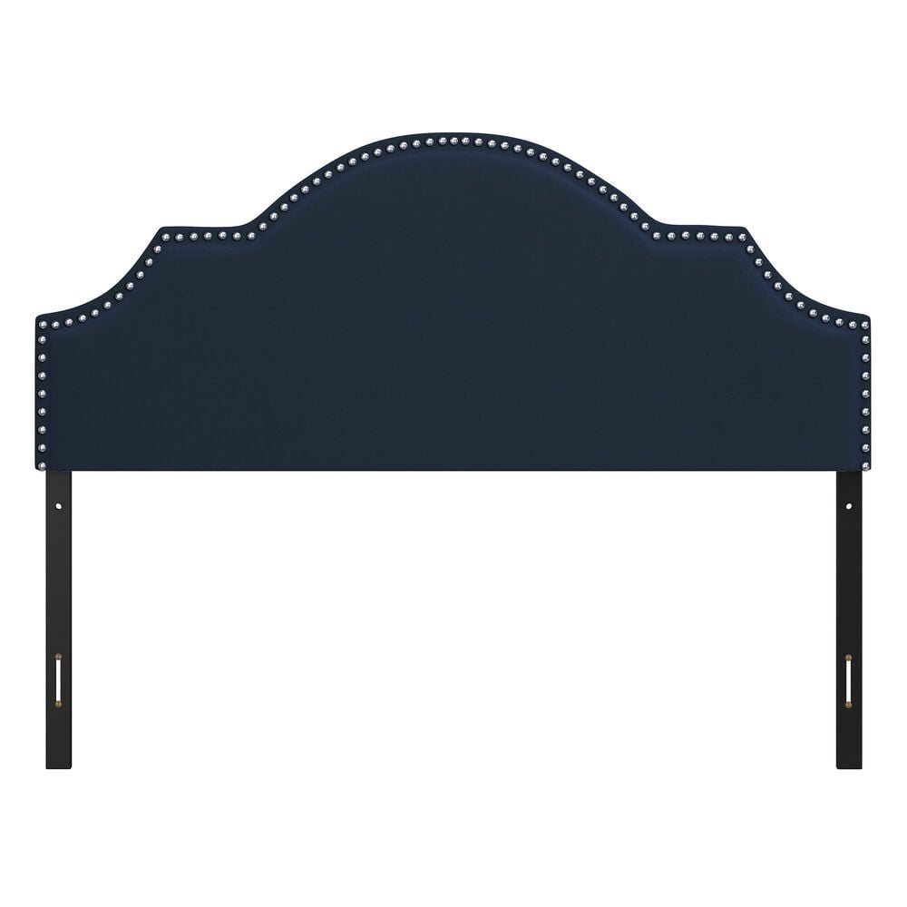The Monday Company Cynthia Upholstered Headboard in Navy, , large