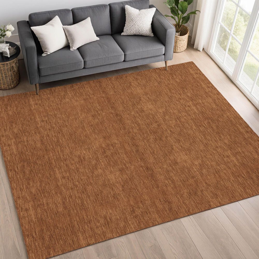 Dalyn Rug Company Soft Essentials Solid Paprika 8' x 10' Area Rug, , large