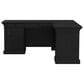 Wycliff Bay Willow Lane L-Shape Desk for Right Hand Facing Return in Ebony Black, , large