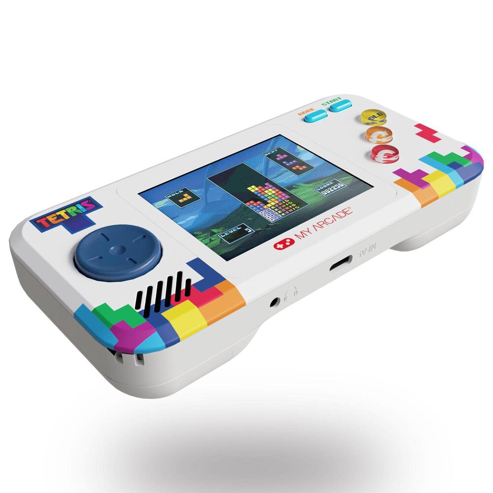 My Arcade Tetris Pocket Player Pro Controller in White and Blue, , large