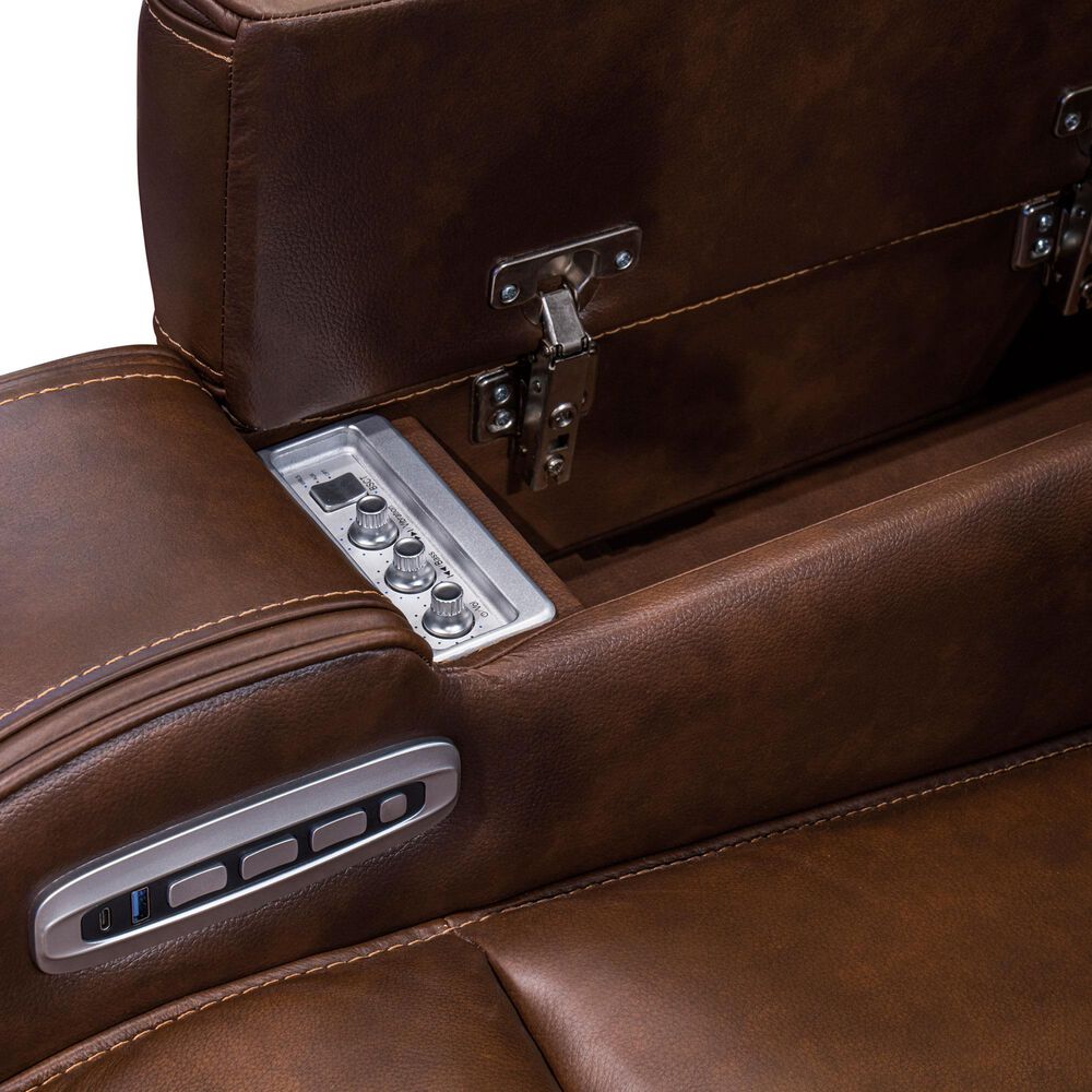 Ashley Knightington Power Recliner in Brown, , large