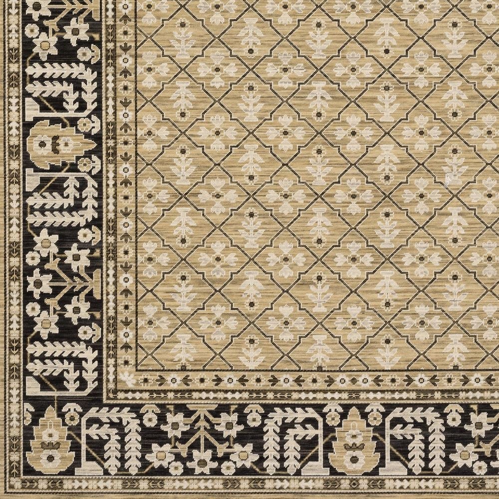 Oriental Weavers Acacia ACA12 Tan and Black 2&#39; x 3&#39; Area Rug, , large
