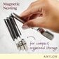 Anolon 4-Piece Magnetic Measuring Spoon Set in Stainless Steel, , large