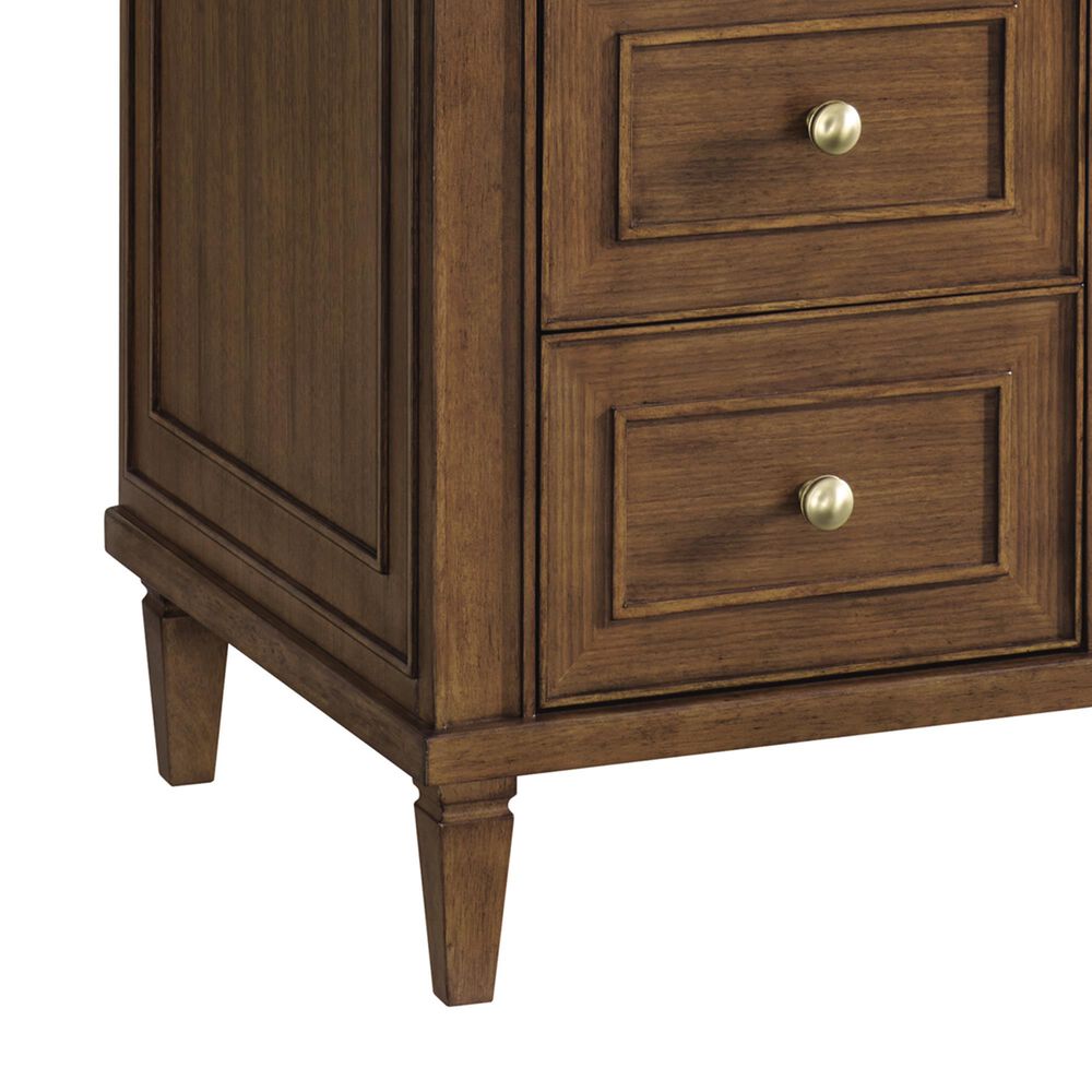 James Martin Vanities Lorelai 36&quot; Single Vanity in Mid-Century Walnut with 3 cm Ethereal Noctis Quartz Top, , large