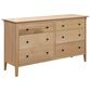 Fleming Furniture Co. Elegance 6 Drawer Dresser in Natural Finish, , large