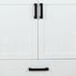 Lexora Home Ziva 84" Double Bathroom Vanity in White with 2 cm White Quartz Top and Rectangular Sinks, , large