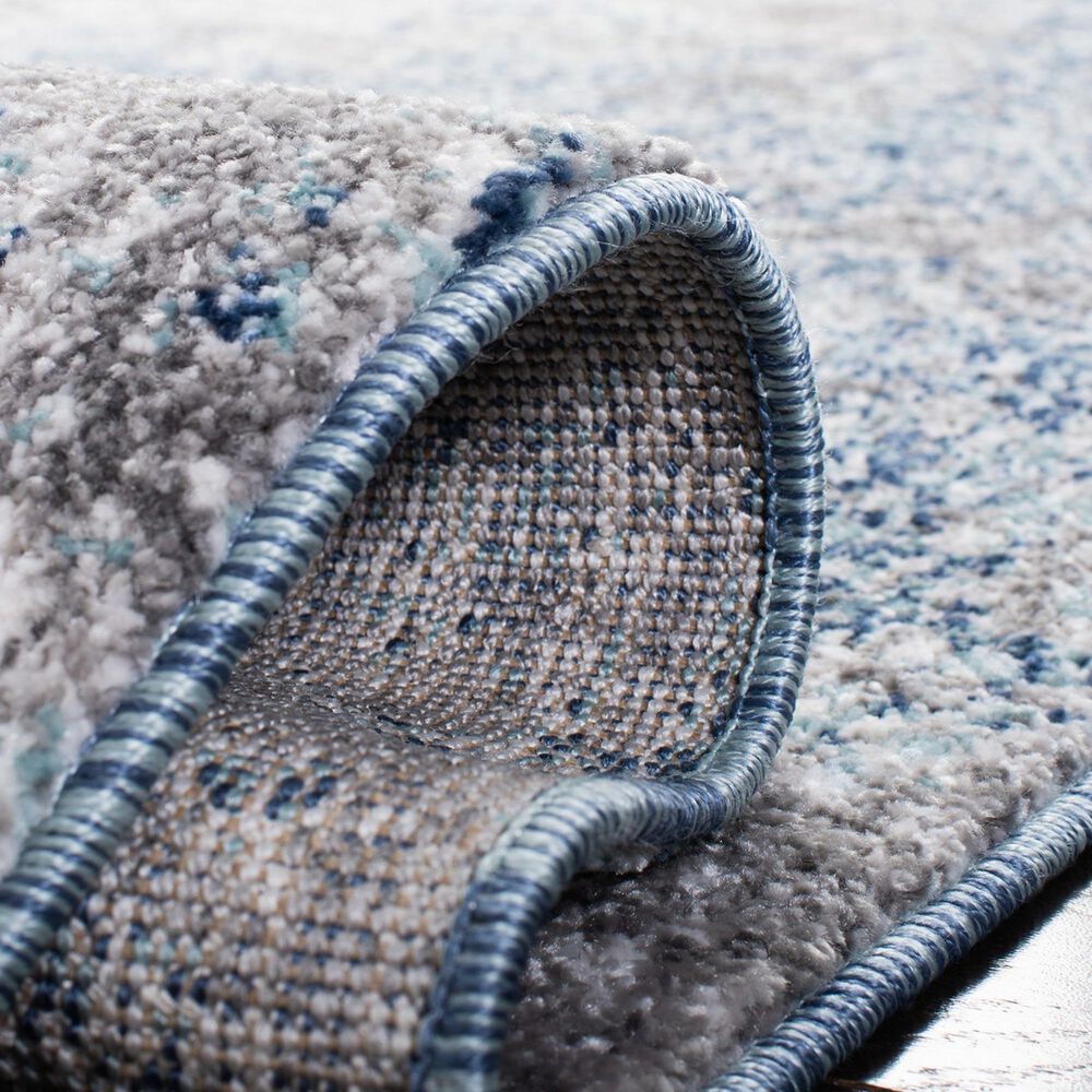 Safavieh Aston 2&#39; x 9&#39; Navy and Grey Runner, , large